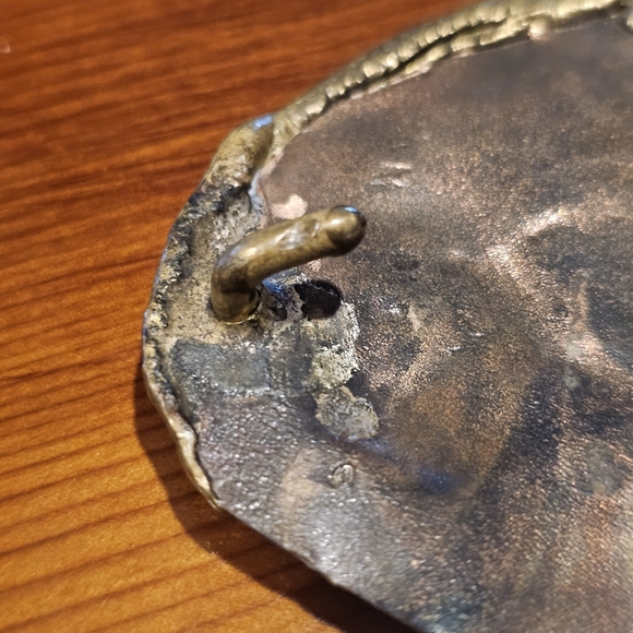 Vintage  FORDER Belt Buckle - 80s Hand Forged Brass Buckle Belt - Picture 6 of 8